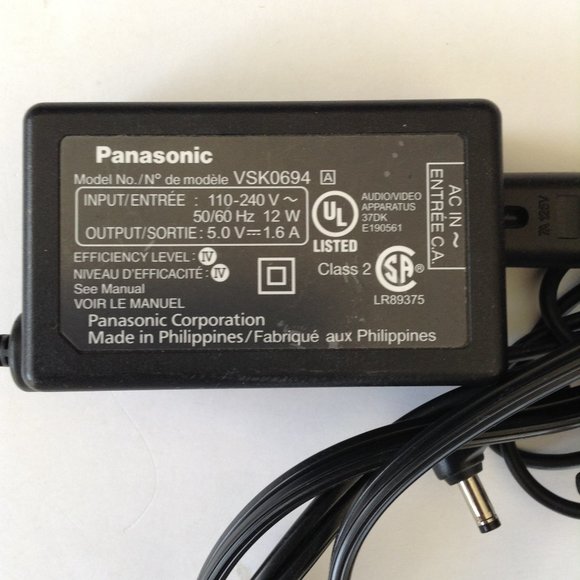 Genuine Panasonic VSK0694 AC Power Supply Adapter - Picture 4 of 6